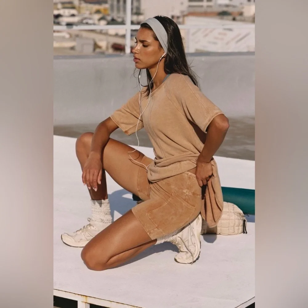 Free People Movement ~Elements Set ~ XS ~ Tan/Camel ~ * NWT * - Picture 4 of 10